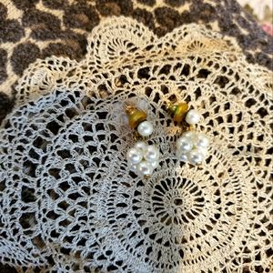 5 For $10 !  Faux Pearl earrings